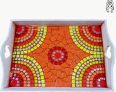 Mozaiek pakket Dienblad Castella Rood-Oranje-Geel