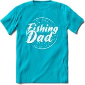Fishing Dad - Vissen T-Shirt | Grappig Verjaardag Vis Hobby Cadeau Shirt | Dames - Heren - Unisex | Tshirt Hengelsport Kleding Kado - Blauw - S
