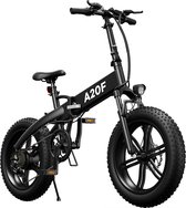 ADO Stay-on A20F E Bike Elektrische Vouwfiets Fatbike Shimano 7 Versnellingen 20 Inch Zwart