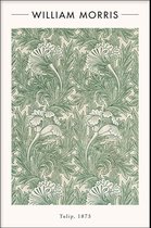 Walljar - William Morris - Tulip - Muurdecoratie - Poster met lijst