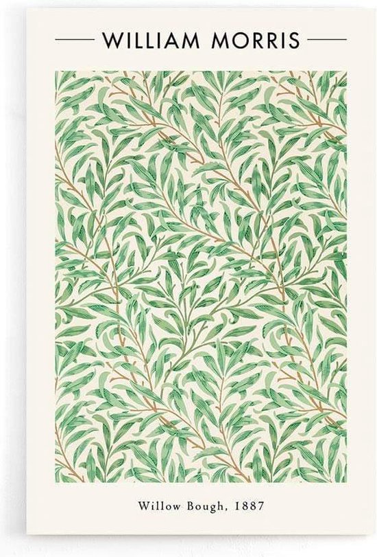 Walljar - William Morris - Willow Bough - Muurdecoratie - Poster