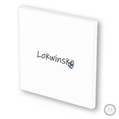 Friese kaart & tegeltje ineen | 14x14 cm| Lokwinske (gefeliciteerd)