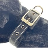 Halsband hond Met gesp - Reflecterend - Zwart - Maat XL - Oersterk