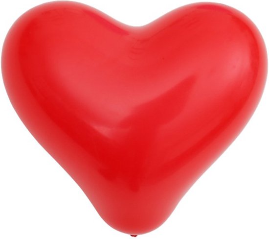 Hart ballonnen hartjes - Rood / Wit / Roze - Latex - 26 cm - 10 stuks - Assorti - Ballon - Valentijnsdag - Valentijn - Love - Love is in the air - Liefde