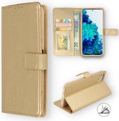 Oppo A15 & Oppo A15S Hoesje Goud - Portemonnee Book Case - Kaarthouder & Magneetlipje