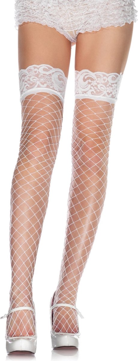 Fence net thigh highs