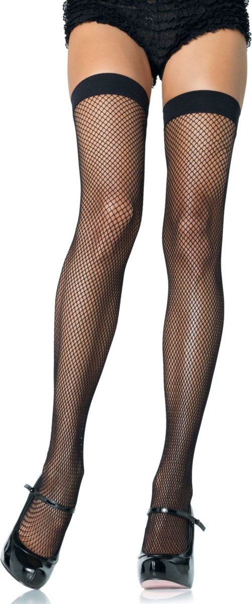 Nylon Fishnet Thigh Highs