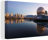 Toile Peinture Vue de la ville de Vancouver au Canada - 60x40 cm - Décoration murale