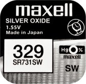 MAXELL 329 - SR731SW - Pile Knoopcel à l'oxyde d'argent - Pile pour montre - 2 (deux) pièces