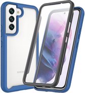 Samsung Galaxy S22 Hoesje Full Protect 360° Cover Hybride Blauw