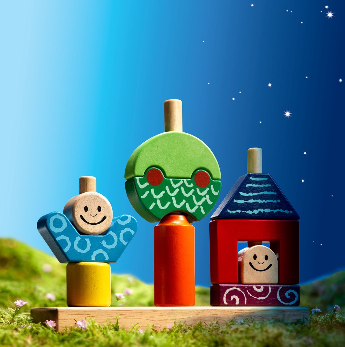SmartGames Day & Night - Houten Stapelspel & Vormenpuzzel - 48 Educatieve Opdrachten - Solospel voor Peuters & Kleuters - Vanaf 1,5 Jaar — afbeelding 8