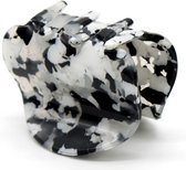 Haarklem - Haarclip - 5x3,5x2,5 cm - Zwart en Wit