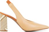 Lodi Sandalen Dames / Damesschoenen - Leer   - Blokhak hoogte  8 cm - Sensai-PI - Roze - Maat 37