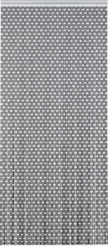 Liso Vliegengordijn Hulzengordijn Kant en Klaar 92 x 209 cm - Antraciet - Deurhor - Deurgordijn - Tegen Vliegen - Nauwsluitend - Horgordijn - Grijs - Gordijn