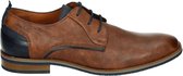 Van Lier 2218627 - Volwassenen Heren veterschoen - Kleur: Bruin - Maat: 40