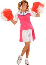 WIDMANN - Wit met roze cheerleader kostuum voor vrouwen - Medium