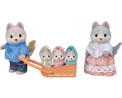 foto van Sylvanian Families 5636 Familie Husky-fluweelzachte speelfiguren