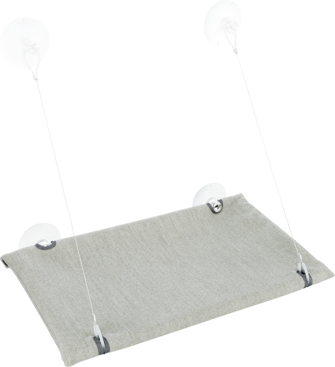 Trixie Kattenmand Hangmat Raam Velours Grijs