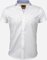 Overhemd Korte Mouw 75651 Flaes White