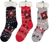 Christmas socks by apollo red one size (36-41) kerstsokken