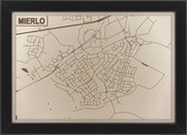 Houten stadskaart van Mierlo