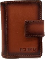 Figuretta Portemonnee Met Cardprotector Cognac Leer Gefinished