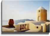 Walljar - Griekenland Architectuur - Muurdecoratie - Canvas schilderij