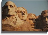 Walljar - Mount Rushmore - Muurdecoratie - Canvas schilderij