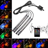 Exalight Auto Interieur LED verlichting met USB - LED verlichting - Auto - Licht - Interieur - Geluidssensor - Kleur LED Strips - Alle Kleuren
