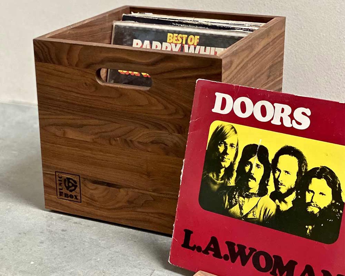 Houten Vinyl Platen Box – Handgemaakt – Walnoot | bol.com