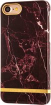 Apple iPhone 8 Hoesje - Richmond & Finch - Marble Glos Serie - Hard Kunststof Backcover - Marble Red - Hoesje Geschikt Voor Apple iPhone 8