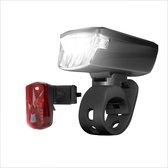 ACROPAQ - Fietsverlichting - 30 Lux - Oplaadbaar met USB - Regenbestendig - Fietslamp