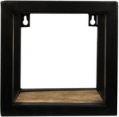 HSM Collection Wandbox Levels - 20x20 cm - mangohout/ijzer