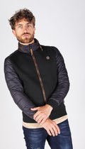 Gabbiano Jas Gewatteerde Jas Met Accentkleur 532566 Black Mannen Maat - XL