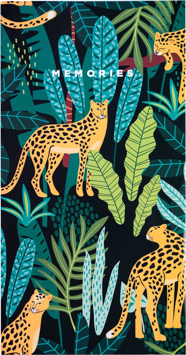 Grupo Erik Fotoalbum Leopard Paperback 10 X 15 Cm Zwart