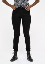 LOLALIZA Skinny broek met hoge taille - Zwart - Maat 36