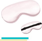Lynnz® Slaapmasker premium kwaliteit roze - inclusief oordopjes - oogmasker - ooglapje - slaap masker - blinddoek - mannen - vrouwen - slaapmaskers