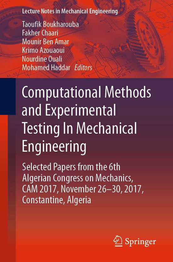 Lecture Notes in Mechanical Engineering - Computational Methods and ...