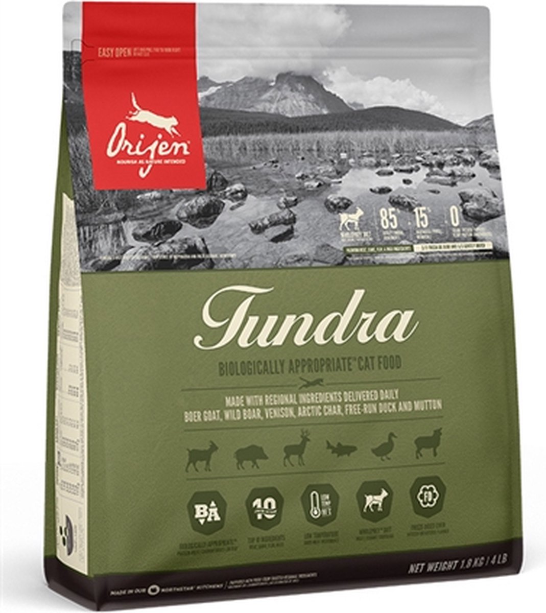 ORIJEN WHOLE PREY TUNDRA CAT 1,8KG