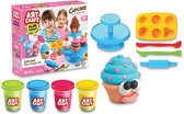 Hibaby Kinetic Sand - kleispeelgoed - 4 potjes - Cupcake speelgoed - donuts speelgoed