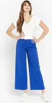LOLALIZA Wijde broek met elastiek - Blauw - Maat 40