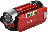 Luxiqo Digitale Video Camera - Vlog Camera - Vlogger Camera - Camcorder - 1080P Full HD - 16mp - Rood - Draaibaar Scherm