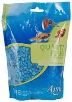 AIME Grind fluo blauw - Voor aquarium - Zak van 1 kg