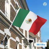 Vlag Mexico 100x150cm - Glanspoly
