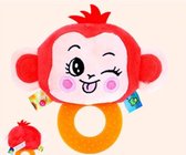 Baby Speelgoed Bijtring Ramelaar met activiteiten, Activiteit Knuffel Ramelaar, Zacht Knuffel Ramelaar, Interactieve theether Knuffel - Monkey