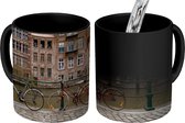 Magische Mok - Foto op Warmte Mok - Fiets - Hek - Huis - Gent - 350 ML