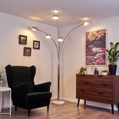 Belanian.nl - Modern  Vloerlamp - vloerlamp chroom, wit, 5 lichts -  Gebogen Staandelamp -  Slaapkamer Vloerlamp -  woonkamer StaandelampChroom, wit Vloerlamp -