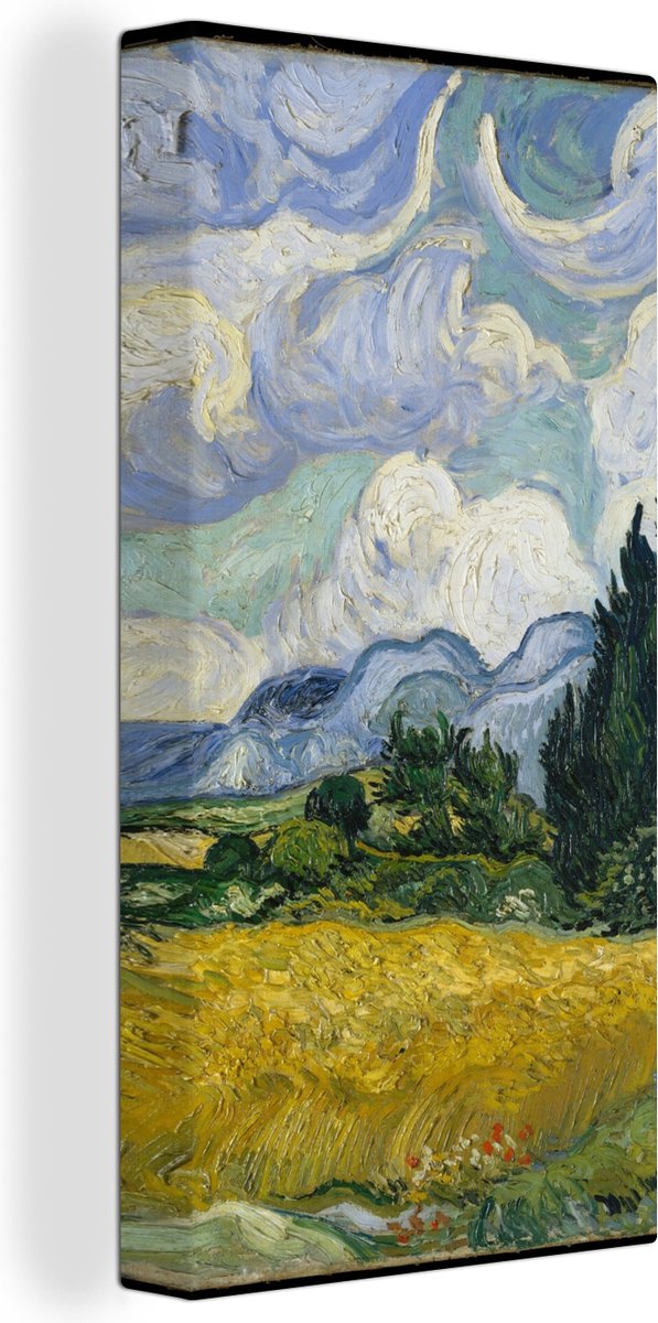 Tableau Toile Champ de Blé avec Cyprès - Vincent van Gogh - 20x40 cm ...