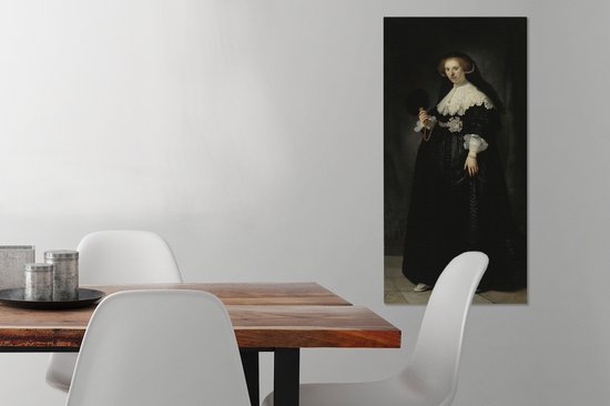 Toile Peinture Mariage Oopjen Coppit - Rembrandt van Rijn - 40x80 cm - Décoration murale