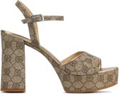 Unisa Vrouwen Leren    Sandalen / Damesschoenen Valdes - Brons - Maat 39